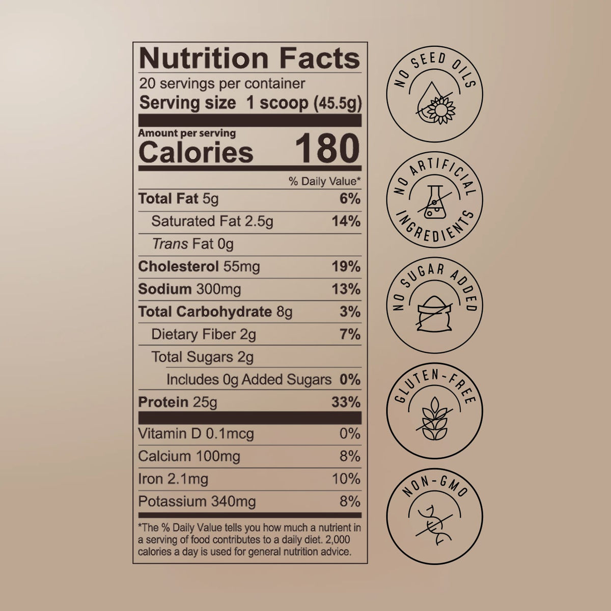 Cookies & Cream Protein Smoothie Nutrition Facts