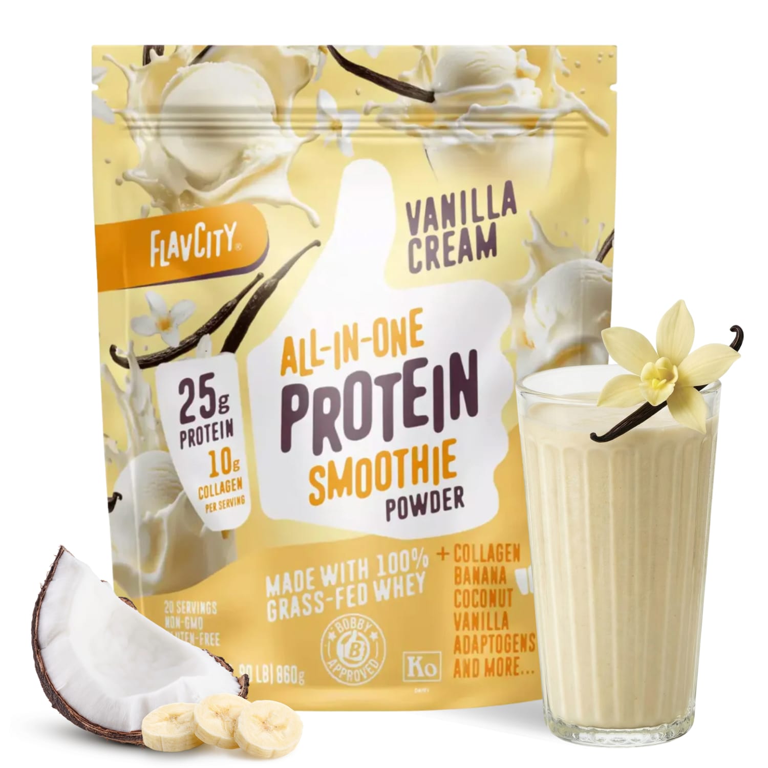FlavCity Vanilla Cream Protein Smoothie