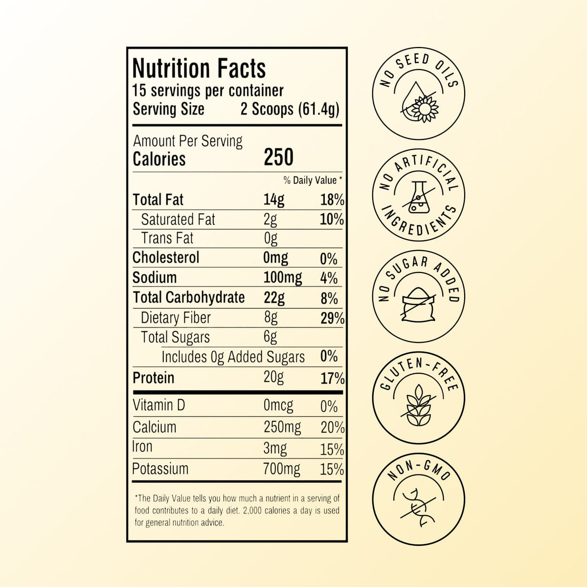 Plant Based Vanilla Protein Smoothie Nutrition Facts