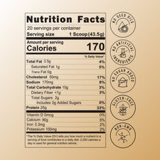 Vanilla Latte Protein Smoothie Nutrition Facts