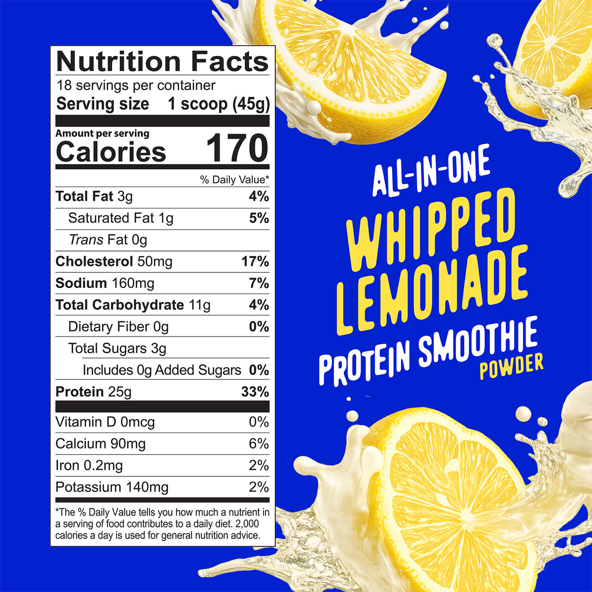 Whipped Lemonade Protein Smoothie Nutrition Facts