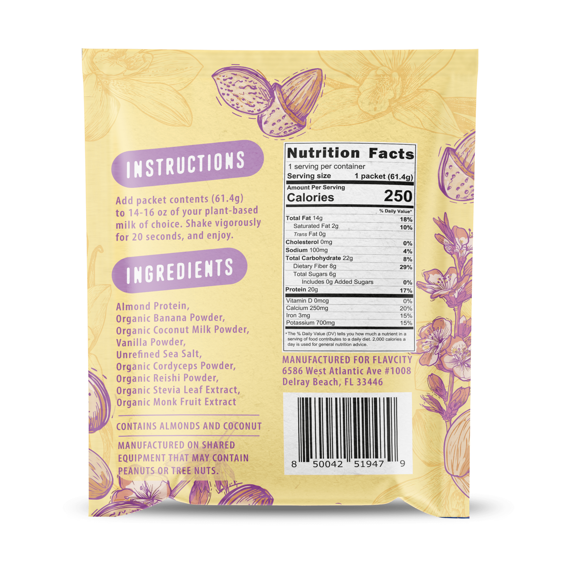 Shop FlavCity Protein Smoothie Single-Serve Plant-Based Vanilla