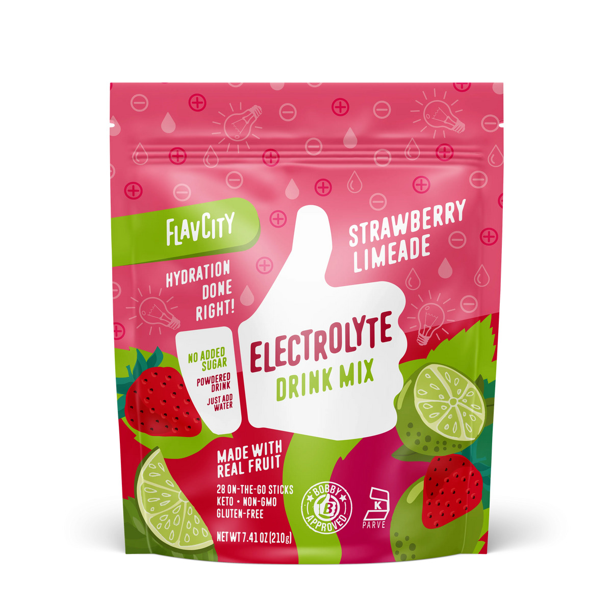 Strawberry Limeade Electrolyte Mix.