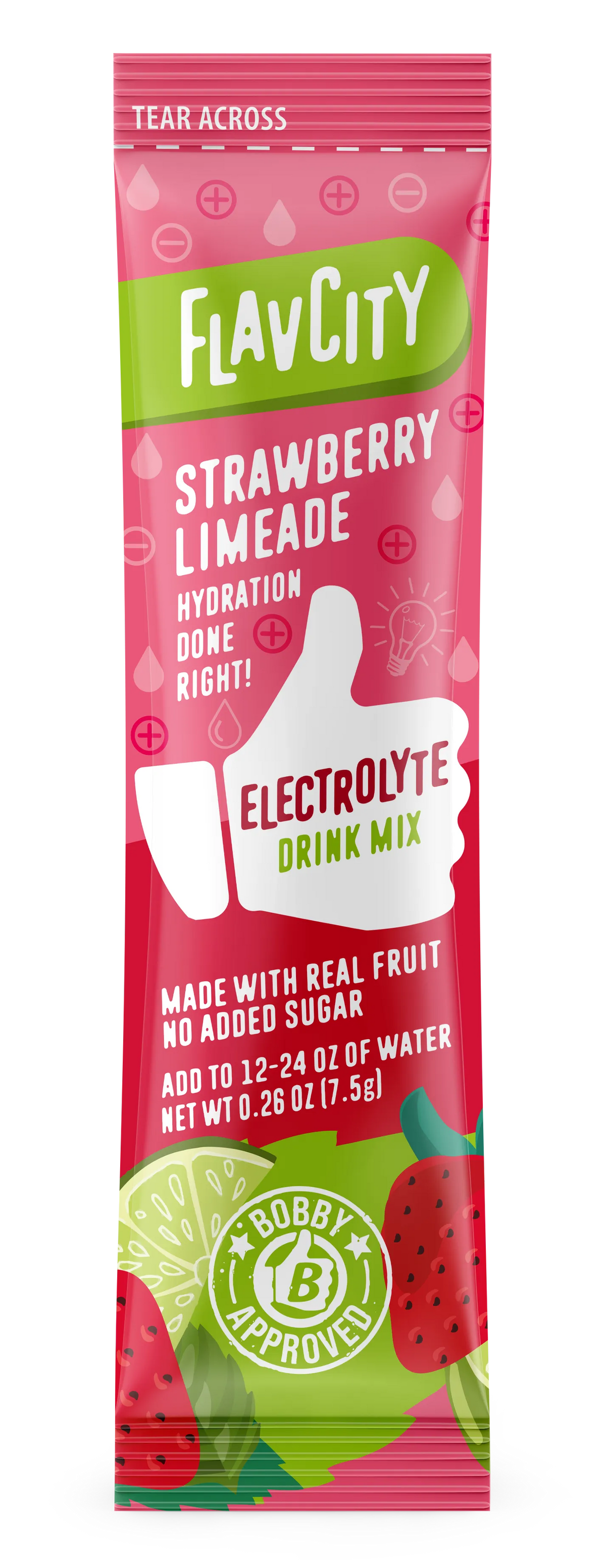 Strawberry Limeade Electrolyte Mix.