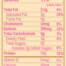 Nutrition facts for FlavCity Vanilla Latte Protein Smoothie Powder showing 170 calories, 25g protein, 10g collagen, and 9g carbs per serving.