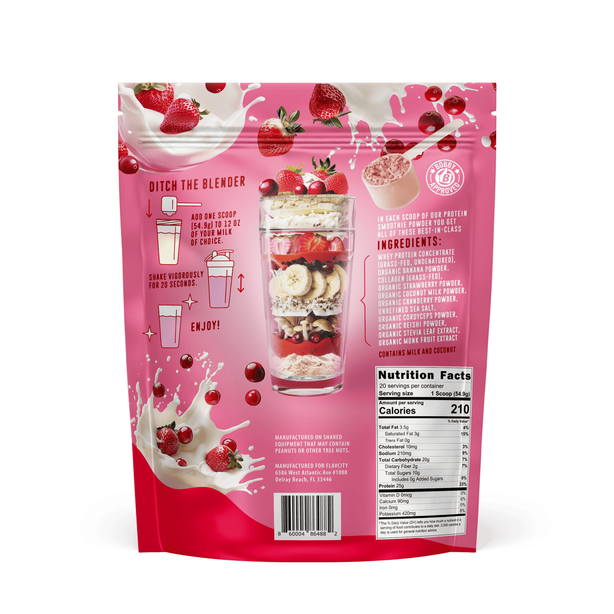 Berries & Cream Protein Smoothie