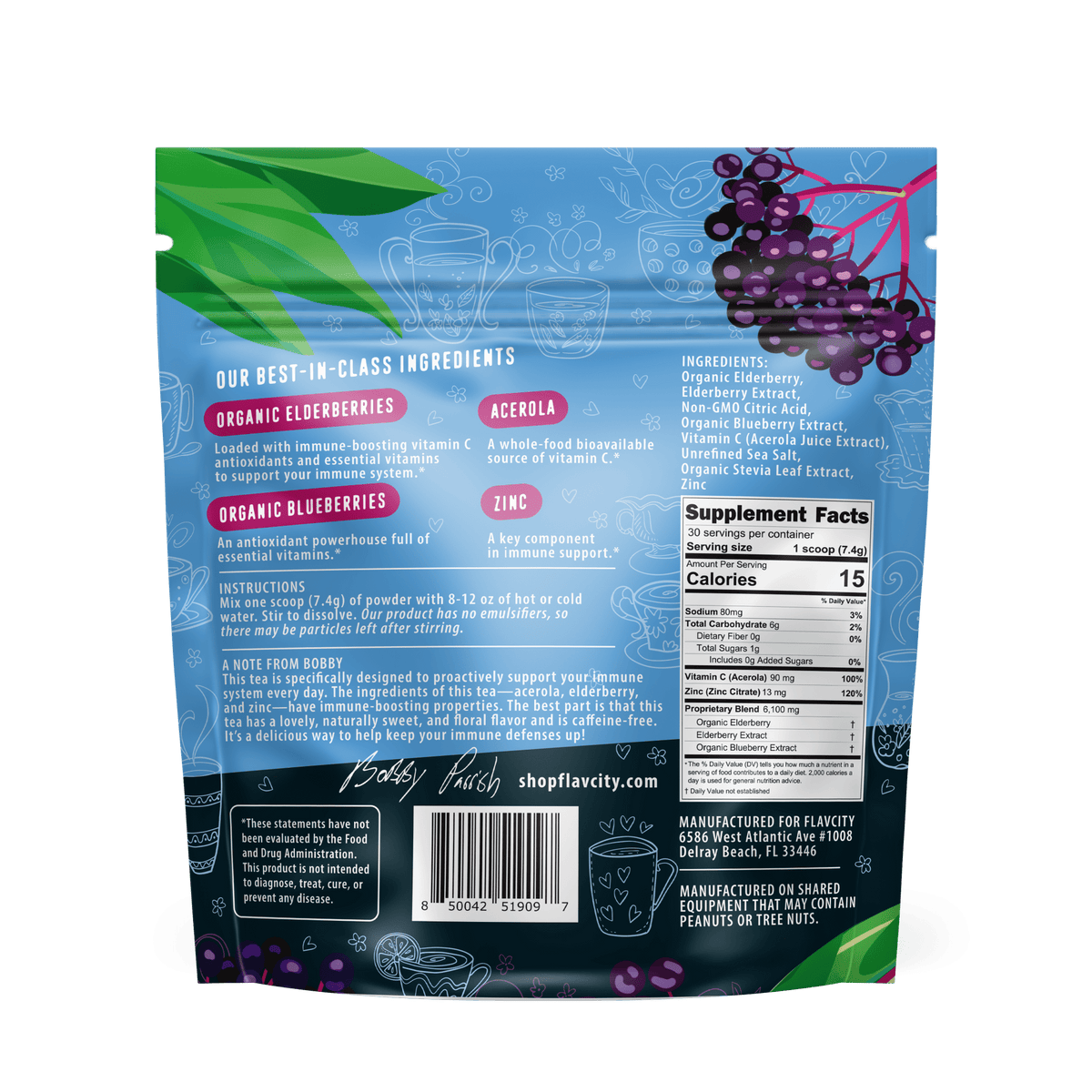 Shop FlavCity Immunity Tea - Elderberry