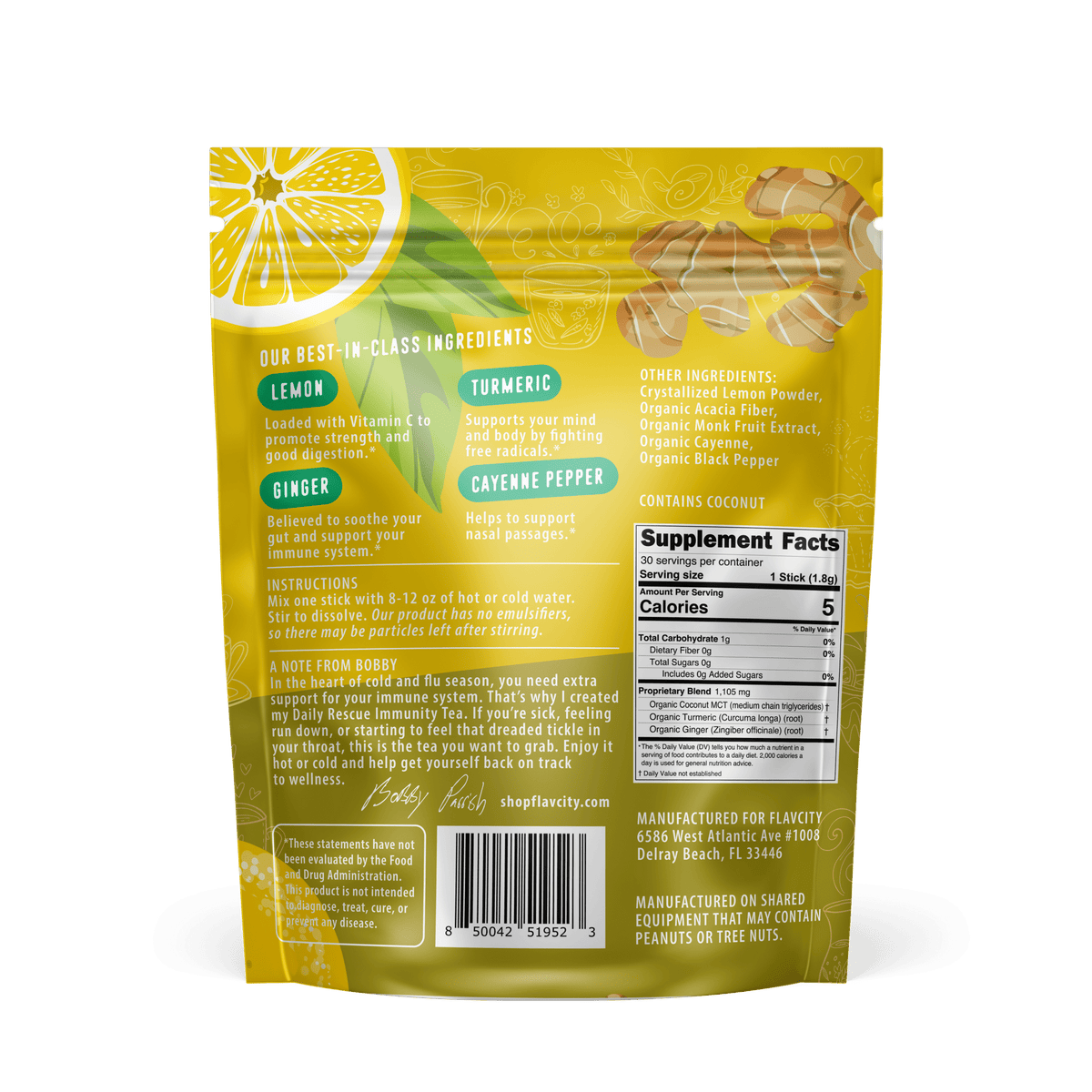 Shop FlavCity Immunity Tea - Lemon Ginger