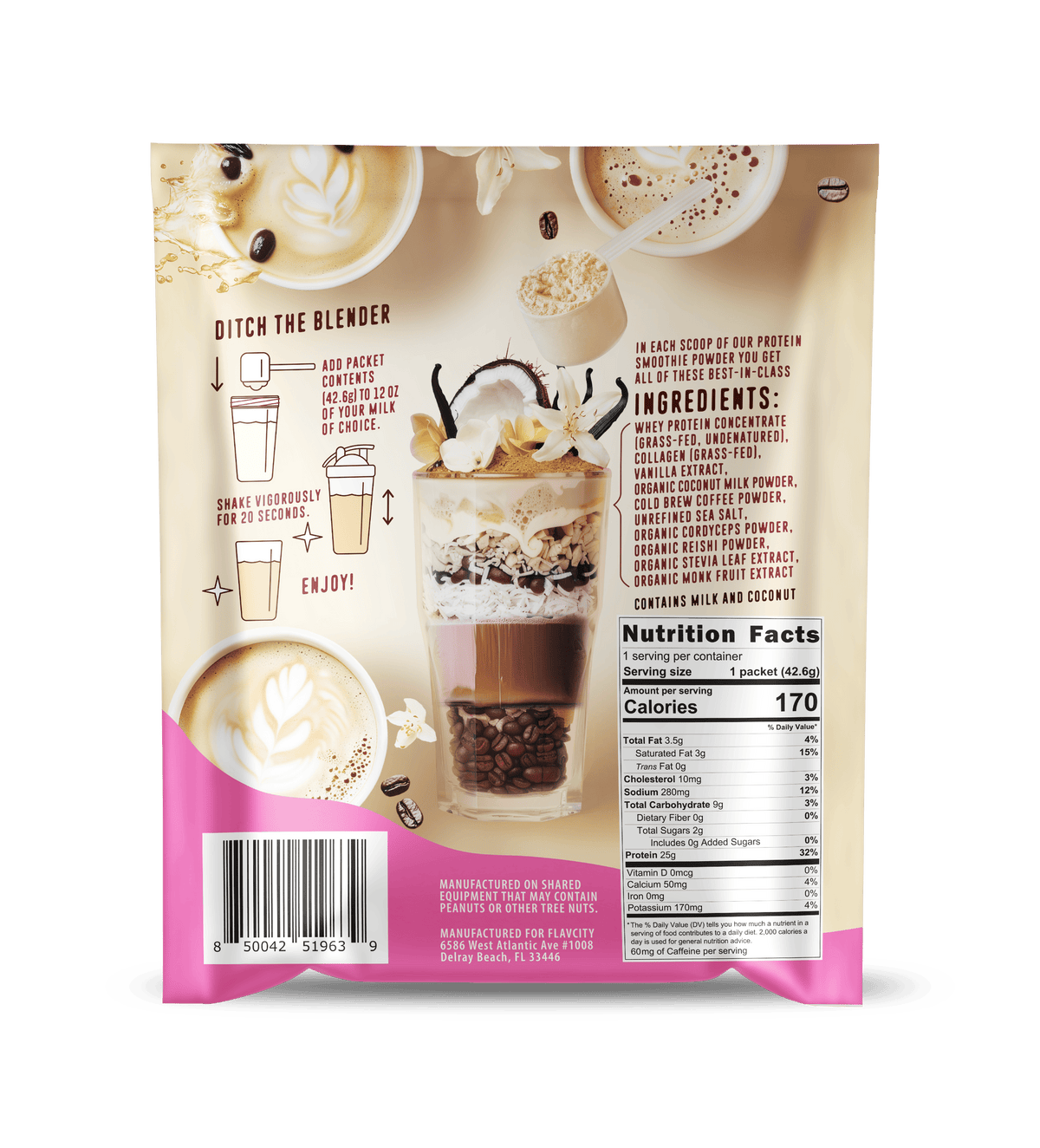 Protein Smoothie: Single-Serve Packets.