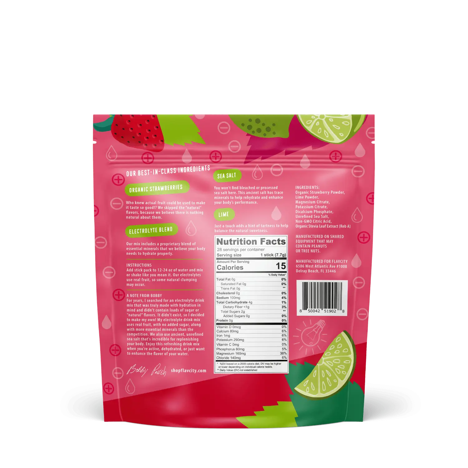 Shop FlavCity Strawberry Limeade Electrolyte Mix