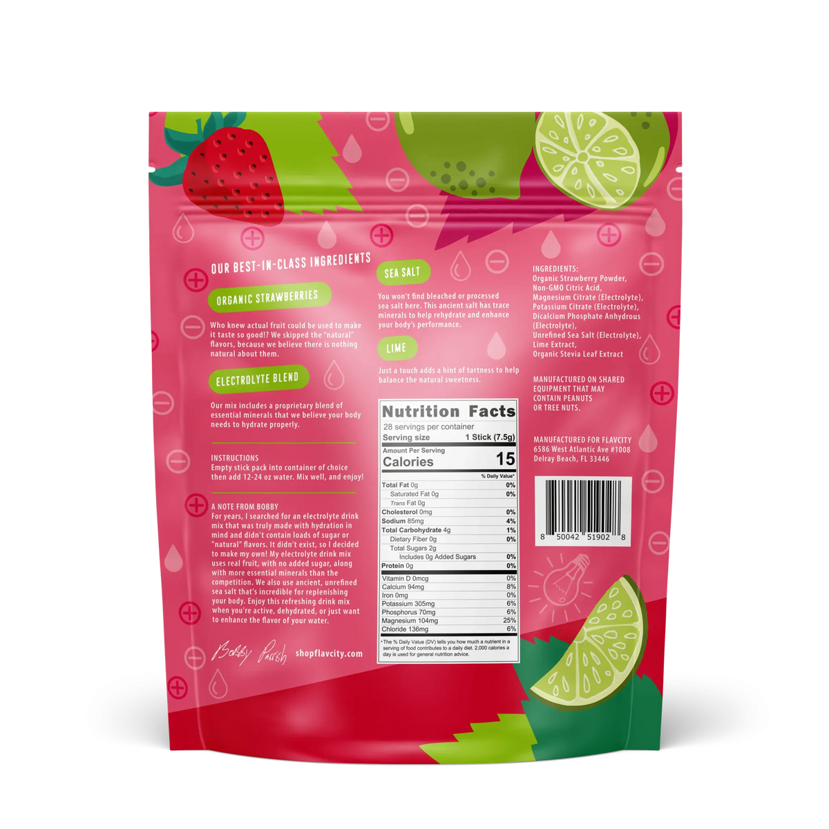 Shop FlavCity Strawberry Limeade Electrolyte Mix