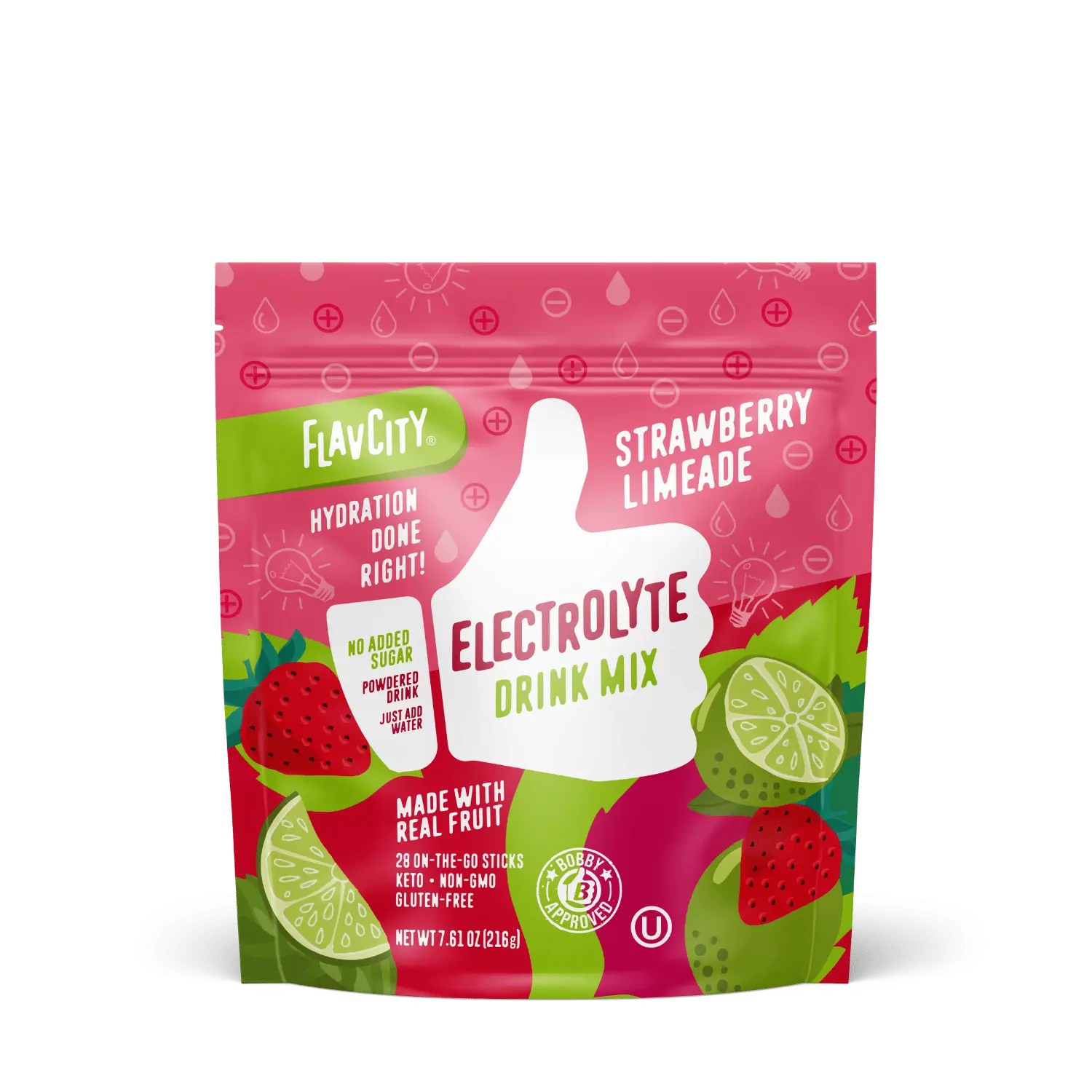 Shop FlavCity Strawberry Limeade Electrolyte Mix