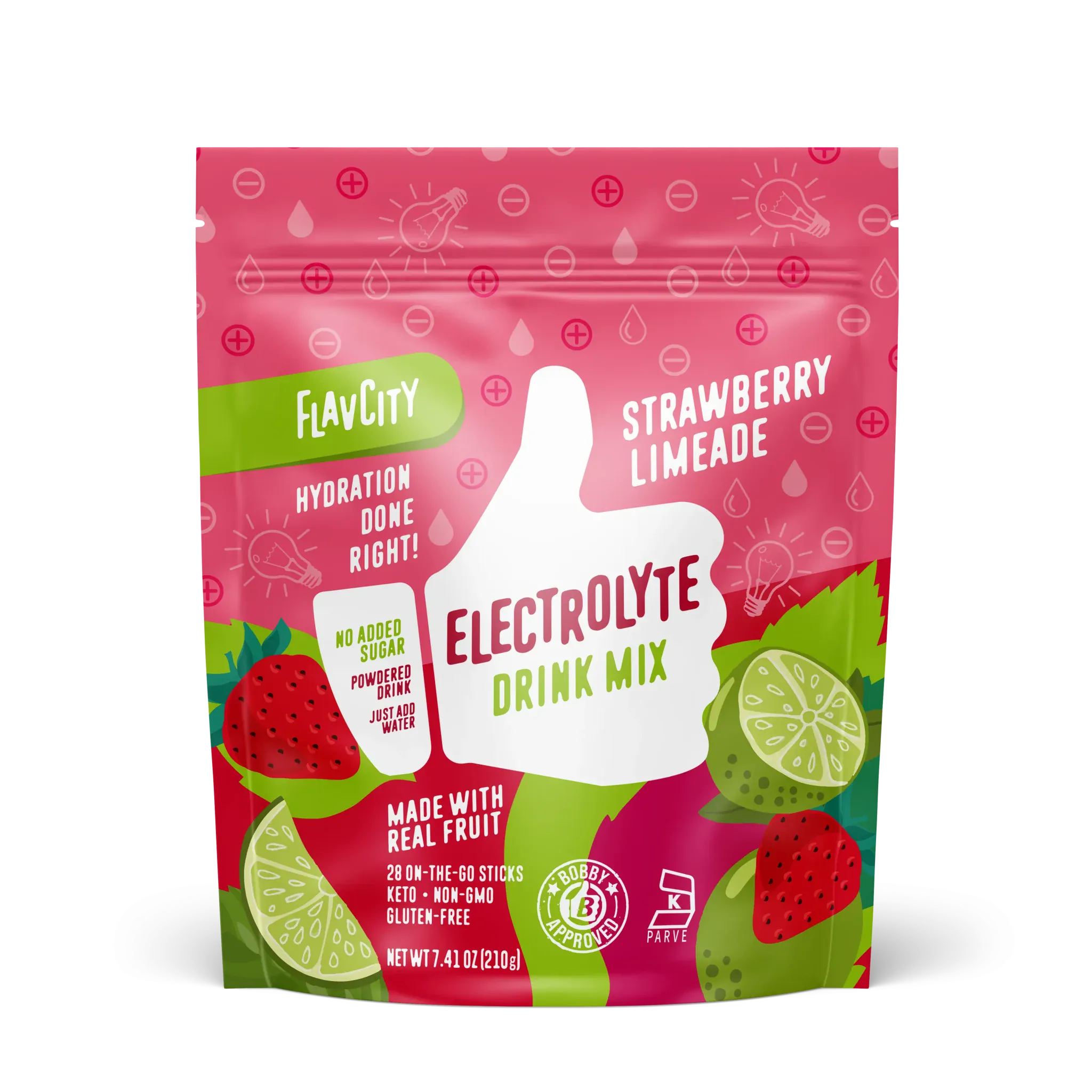 Shop FlavCity Strawberry Limeade Electrolyte Mix