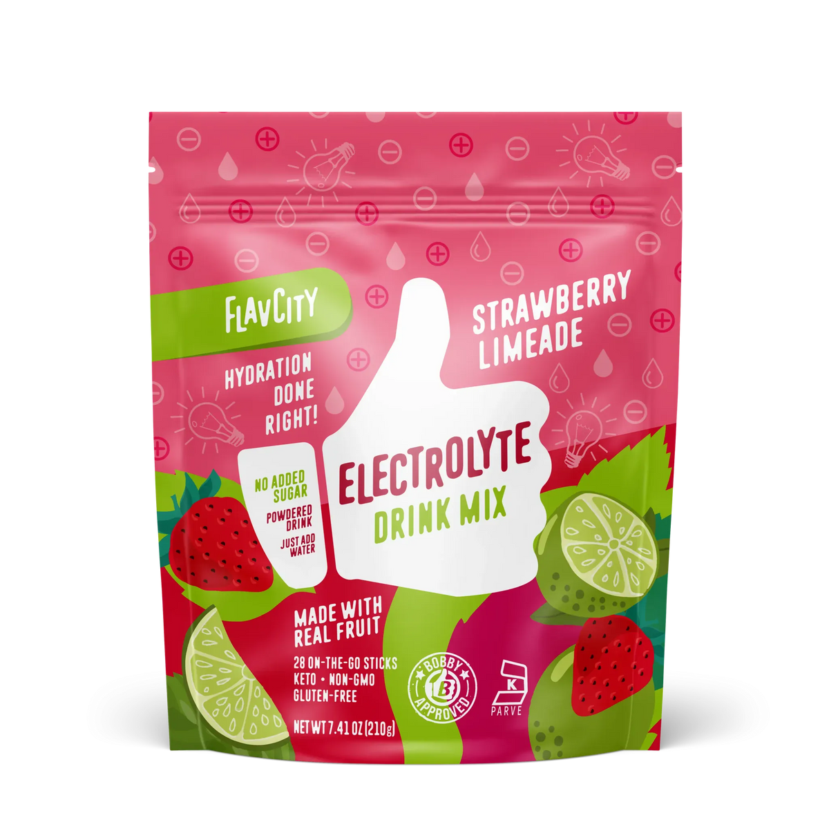 Shop FlavCity Strawberry Limeade Electrolyte Mix